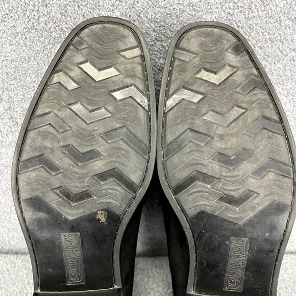 Stacy Adams Shoes Mens 9 M Reginald Black Suede Loafers Rubber Soles‎ main image 5